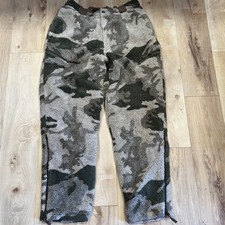 Cabela's Berber 4MOST Windshear lined Pants Mens XL Camo Fleece Hunting Zip Leg picture