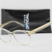 NEW TORY BURCH TY 2150U 1952 CLEAR HONEY GOLD AUTHENTIC EYEGLASSES 52-18 picture