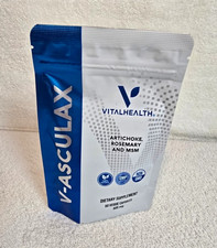 VitalHealth V-Asculax Artichoke Rosemary MSM Detox 60 Veg Caps 605mg Non-GMO picture