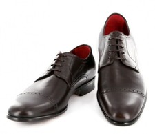 Paolo Scafora Dark Brown Shoes - 10.5/9.5 - (GENRUSS/BOL/FERTMORO) picture