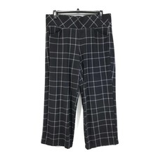 Torrid Pull-On Pixie Wide Leg Studio Luxe Ponte Pants Women's Plus 1/1X Plaid picture