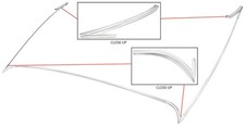 1968-69 Chevelle Vinyl Top Molding Set 7pc Stainless CH24402 picture