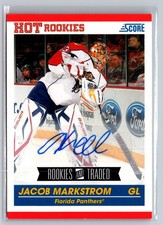 2010-11 Score Rookies & Traded - Jacob Markstrom #609 Signatures (RC) picture
