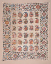 AN ABSOLUTELY EXQUISITE VINTAGE OLD BOTEH SUZANI TAPESTRY EMBROIDERY COLORS picture