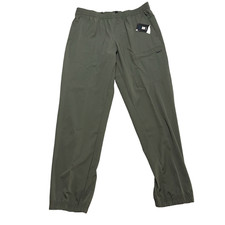 Skora Mens Green Zip Pocket Quick Dry Jogger Pants NWT L  Tapered Fit 34x32 picture