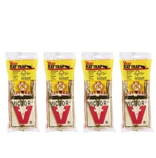 Victor Wide Pedal Rat Wood Snap Rat Trap Easy Set, Multi PACK picture