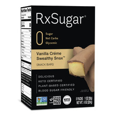 RxSugar Swealthy Snax - Keto Snack Bars - Vanilla Créme - 8x8 pack (64 bars) picture