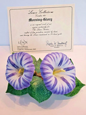 LENOX FLOWER Morning Glory PURPLE PORCELAIN NEW IN BOX W/COA picture
