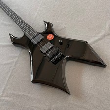 solid Warlock Extreme Electric Guitar Black tremolo Bridge HH pickups guitar picture