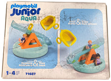 Playmobil Junior Bath Floating Island Water Slide Toy Set damaged box picture