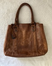 Frye Melissa Tote In Distressed Brown Leather  picture