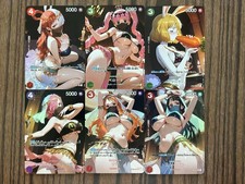 6×One Piece Doujin Card Sexy Passionate dancer Series Waifu Collection Textured picture