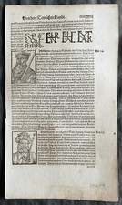 1598 Munster Antique Print German Kings Philip Swabia 1198, Otto IV 1208, Freder picture