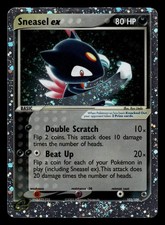Sneasel ex - EX Ruby & Sapphire 103/109 - EX Rare - LP - Holo - Awesome Swirls picture