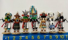 Vintage Small HOPI Kachinas (Lot of 7) 3-4” Signed Native American Handmade ARIZ picture