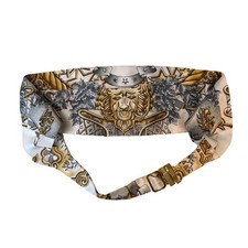 Vintage Authentic Hermes Paris Silk Cummerbund Joachim Metz Print Sz 48 picture