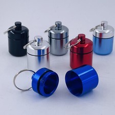 6pc/lot Waterproof Mini Portable Aluminium Pill Case Keychain Ear Plug container picture