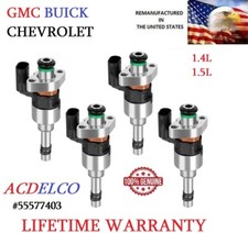 OEM ACDelco 4x Fuel Injectors For 16-19 BUICK CHEVROLET GMC 1.4L 1.5L #55577403 picture