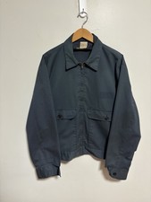 Vintage 70s Faded Sears Twill Work Jacket Mens 46 Regular Talon Zip USA Made picture
