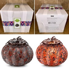 NEW STUNNING 2021 HARVEST COLLECTION SCENTSY WAX MELT WARMER MOSAIC PUMPKIN BLK picture
