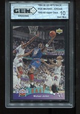 Michael Jordan 1994-95 UD He's Back #425 1992-93 Upper Deck NBA GEM MINT 10 picture