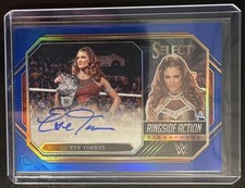 2023 Panini Select WWE Eve Torres Ringside Signatures Blue Prizms /49 Auto picture