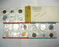 1963-P & D-Brilliant UNC. Mint & Proof Set  -- 90% SILVER-SEALED by US MINT picture