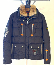 RARE BOGNER Sport Sagarmatha Ski Jacket Women’s L 12 Everest Fur Crystal picture