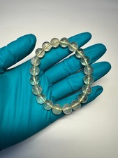 100%Nature Libyan Desert Glass Meteorite Bracelet 10mm Beads With A Certificate picture