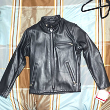 Vintage 1996 NOS, Unworn SCHOTT model 641 Cafe Racer Motorcycle Jacket Sz36 picture