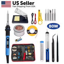 80W Electric Soldering Iron Welding Gun Tool Repair Solder Wire Desoldering Pump picture