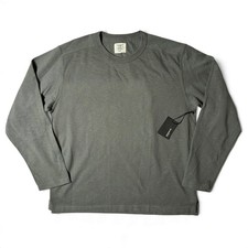 Buck Mason Field-Spec Rugby Crew Sweatshirt Mens Size L Sage Grey Pullover NWT picture