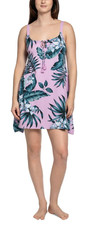 LINEA DONATELLA Rhadna Sleeveless Chemise sz L Large Sleep Dress Floral  Pjs picture