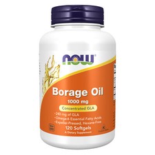 NOW FOODS Borage Oil 1000 mg 120 Softgels picture