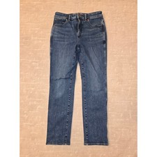 Madewell Mid-Rise Stovepipe Jeans Blue Medium Wash Straight Leg Size 29 picture