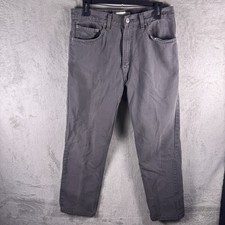 Vintage Levi's 505 Men's Straight Leg Gray Denim Jeans Size 33x30 2004 Y2K picture