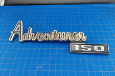 Vintage Dodge ADVENTURER 150 Emblem METAL Badge 9.25 Inches 70s OEM 4033339 picture
