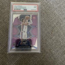 2021-22 Panini Mosaic Purple Fastbreak Cade Cunningham /50 PSA 9 picture
