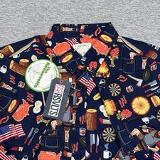 RSVLTS Parks and Recreation Shirt Mens Medium Ron Swanson's Shirt of Greatness picture