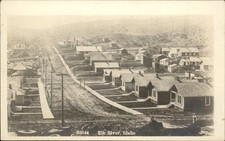 Elk River Idaho ID Town Street View c1910s Real Photo Vintage Postcard bhn picture