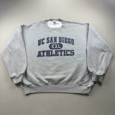 Vintage UCSD San Diego Sweatshirt Mens XXL Gray Russell Athletic Tritons 90s picture