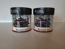 2005 Hot wheels RLC Petersen Museum Rocket Oil LOT X2 Oil Cans picture