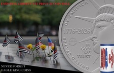 🔥 2026-P  20 Coin Roll * Enduring Liberty Half Dollar 9/11 Privy 26R911 Presale picture