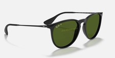 Ray-Ban Erika RB4171 601/2P Classic Polarized Sunglasses 54-18 Black G-15 Green picture
