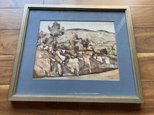 Paul Cezanne Lithograph Print Tate Gallery Mountains in Provence Vintage 1952 picture