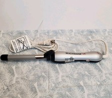 Beachwaver S.75 Ceramic Rotating Curling Iron .75” Barrel Silver Black BW1139 picture