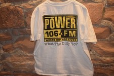 Power 106 FM Radio vtg Los Angeles Hip Hop t shirt Men's XL picture