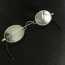 Antique 1880-1895 King Optical Company Oval Round Wire Spectacles Eyeglasses picture