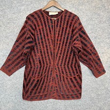 Vintage French Rags Cardigan Sweater Womens 3 (Large XL) Southwestern Navajo 70s picture