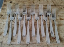 12 Mikasa Natasha Stainless Steel Dinner Forks picture
